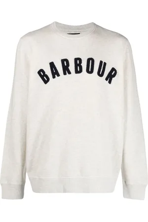 Barbour Langarmshirt mit geflocktem Logo