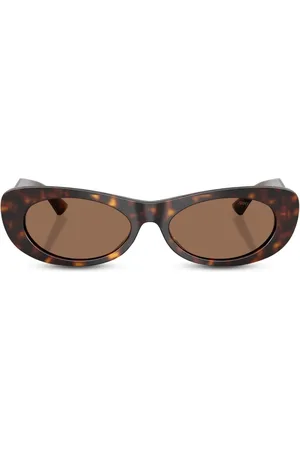 Jimmy Choo Sonnenbrille mit Logo-Schild
