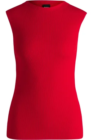 HUGO BOSS Geripptes Tanktop