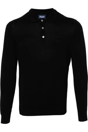 DRUMOHR Fein gestricktes Poloshirt