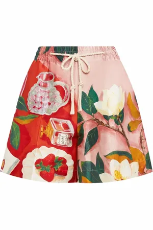 Oscar de la Renta Shorts mit Satins
