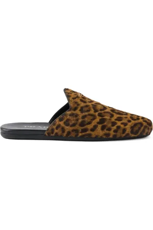 Prada Mules mit Leoparden-Print