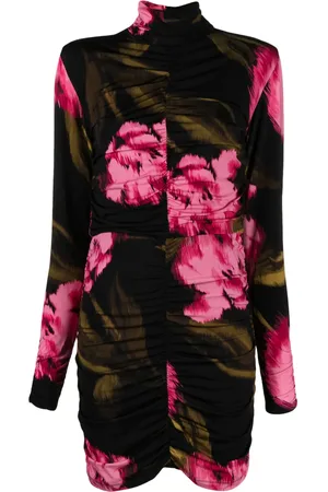 Gestuz Gerafftes Kleid mit Blumen-Print