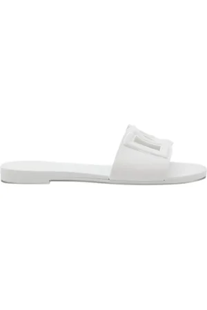 Dolce & Gabbana Pantoletten mit Logo-Schild
