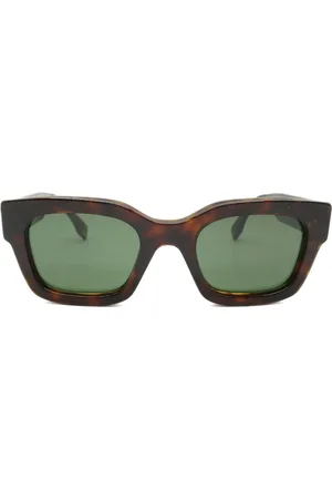 Fendi 2020s Sonnenbrille mit Logo-Prägung