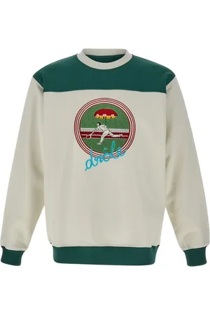 Drôle de Monsieur Sweatshirt mit Logo-Stickerei