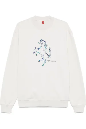 FERRARI Sweatshirt mit Prancing Horse-Print