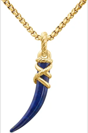 David Yurman 18kt Tusk Gelbgoldamulett 42mm