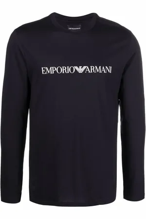 Emporio Armani Langarmshirt mit Logo-Print