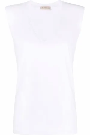 BLANCA Top mit V-Ausschnitt