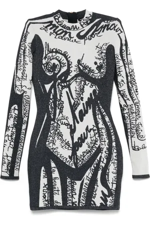 Balmain Minikleid mit Stickerei