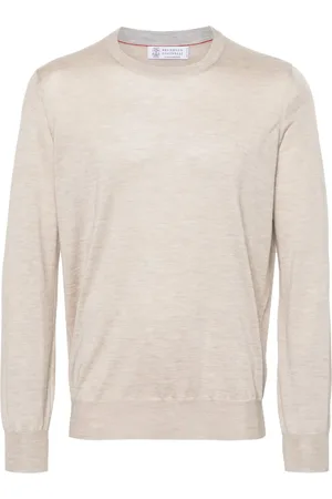 Brunello Cucinelli Melierter Strickpullover