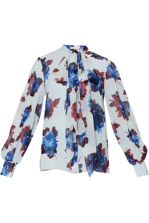 Erdem Bluse mit Schleifenkragen
