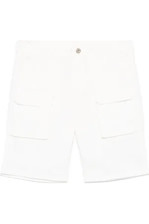 ELEVENTY Cargo-Shorts mit Logo-Knopf