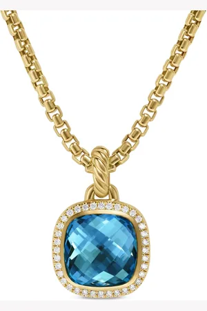 David Yurman 18kt Albion Gelbgoldanhänger mit Topas und Diamant