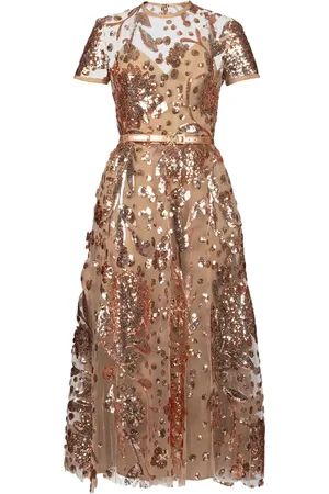 Elie saab Mittellanges Tüllkleid