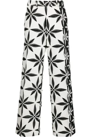 Kusikohc Gerade Hose mit geometrischem Print