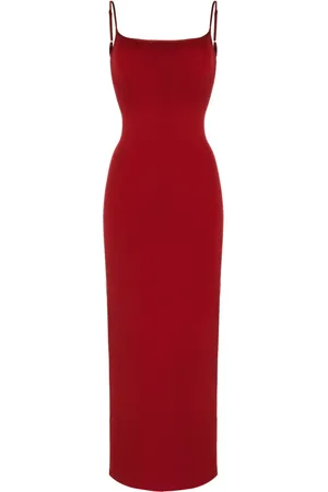 GALVAN Maxikleid mit V-Ausschnitt