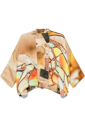 Yavi Jacke mit abstraktem Print