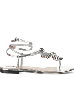 Mach & Mach Sandalen mit Kristallen