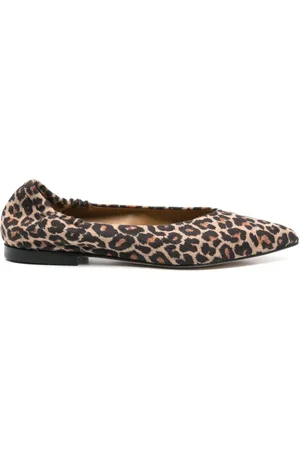 ANNA F. Ballerinas mit Leoparden-Print