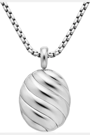 David Yurman Sculpted Cable Sterlingsilber-Medaillon (37mm)
