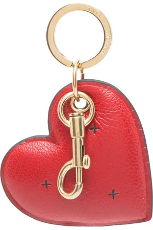Anya Hindmarch Schlüsselanhänger mit Herzmotiv