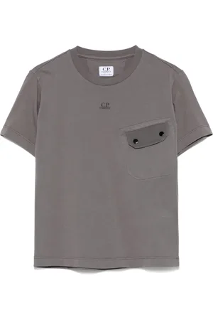 C.P. Company T-Shirt mit Logo-Stickerei