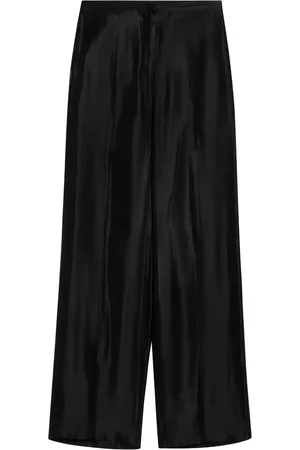 LOULOU Satinhose mit geradem Bein