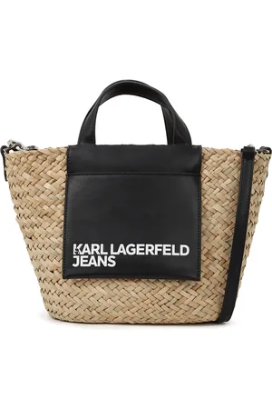 Karl Lagerfeld Tote Bag aus Raffiabast