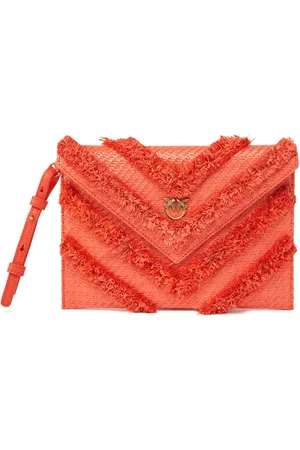 Pinko Clutch aus Raffiabast