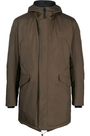 HERNO Kapuzenjacke mit verdecktem Verschluss