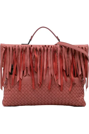 Bottega Veneta 2012-2024 Intrecciato Fringe Aktentasche aus Nappaleder