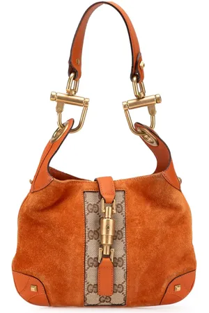 Gucci 2000-2015 Nailhead Jackie Schultertasche aus Wildleder