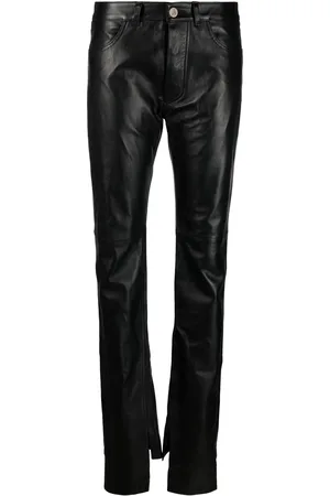 The Attico Lederhose mit Schlitzen