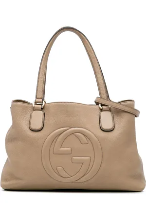 Gucci 2016-2024 mittelgroße Soho Working Tote Satchel-Tasche aus Leder