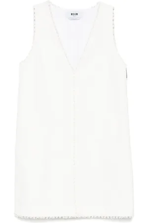 Msgm Ausgefranstes Minikleid