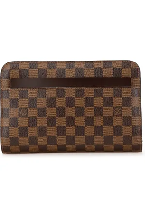 LOUIS VUITTON 2004 Damier Ebene Pochette Saint Louis Clutch