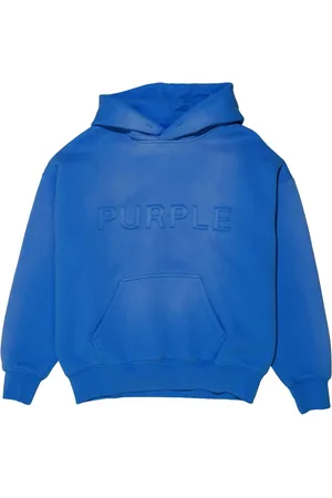 Purple Brand Hoodie mit Logo-Stickerei