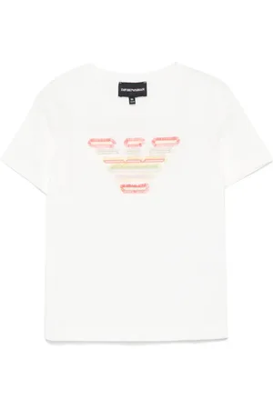 Emporio Armani T-Shirt mit Logo-Stickerei