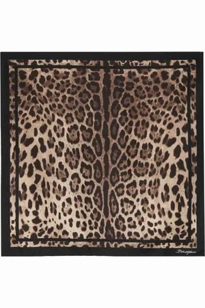 Dolce & Gabbana Seidenschal mit Leoparden-Print