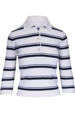 Vince Gestreifter Pullover mit Polokragen