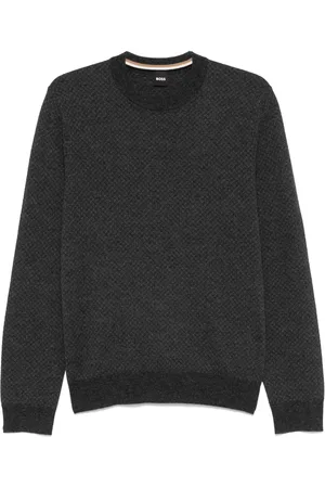 HUGO BOSS Pullover mit Jacquardmuster