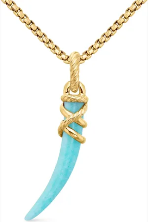 David Yurman 18kt Tusk Gelbgoldamulett 42mm