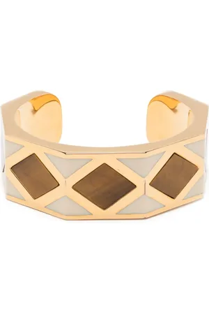 Aurélie Bidermann Armspange mit diagonalen Streifen