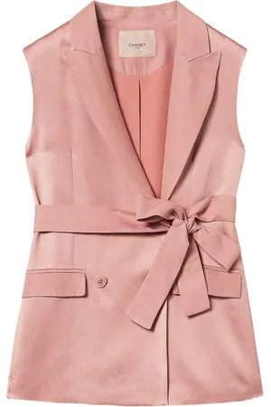 Twin-Set Sakko aus Satin mit Gürtel