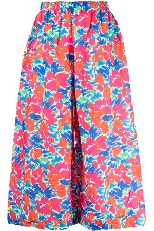 DANIELA GREGIS Hose mit Blumen-Print