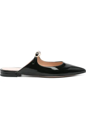 Gianvito Rossi Mules aus Lackleder