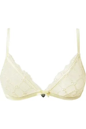 Twin-Set Triangel-BH mit Spitzeneinsatz
