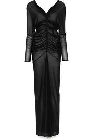Atlein Midikleid mit Raffungen
